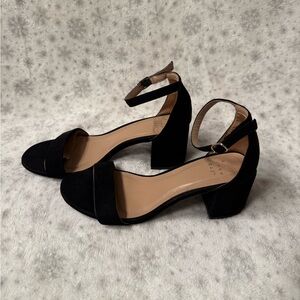 Black Ankle Strap Heels